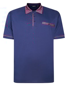 Bigdude Designer Collar Polo Midnight Blue